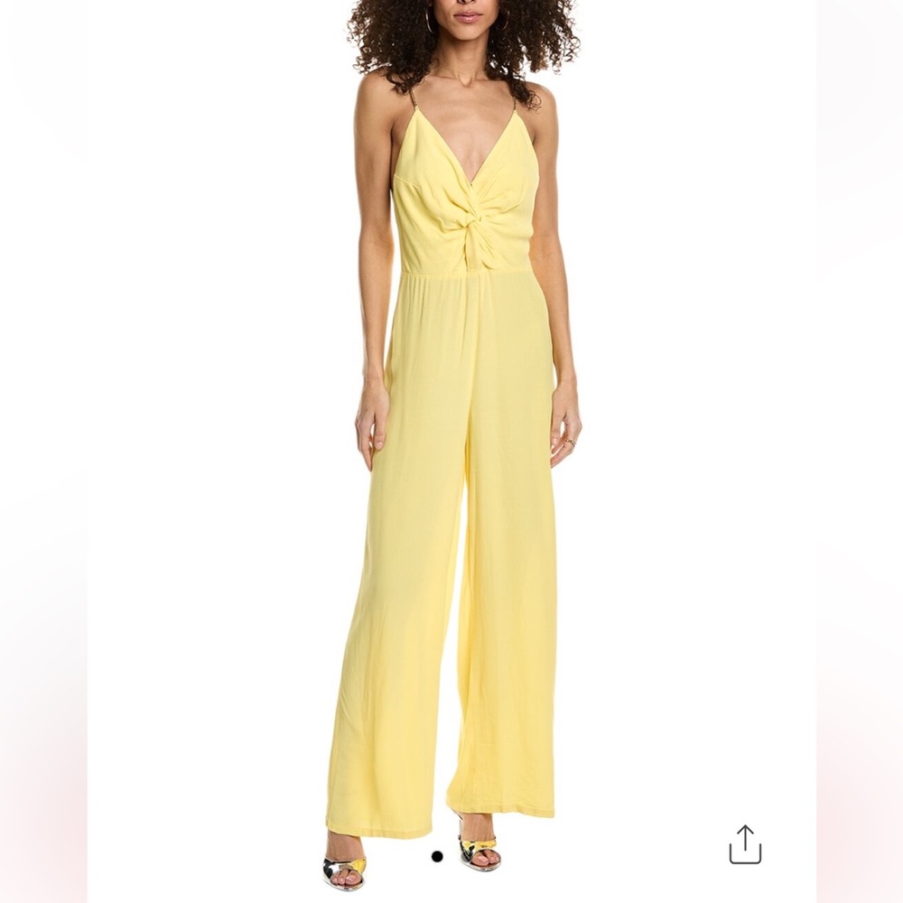 ba&sh Fifia Jumpsuit in Jaune, Size Small, NWT